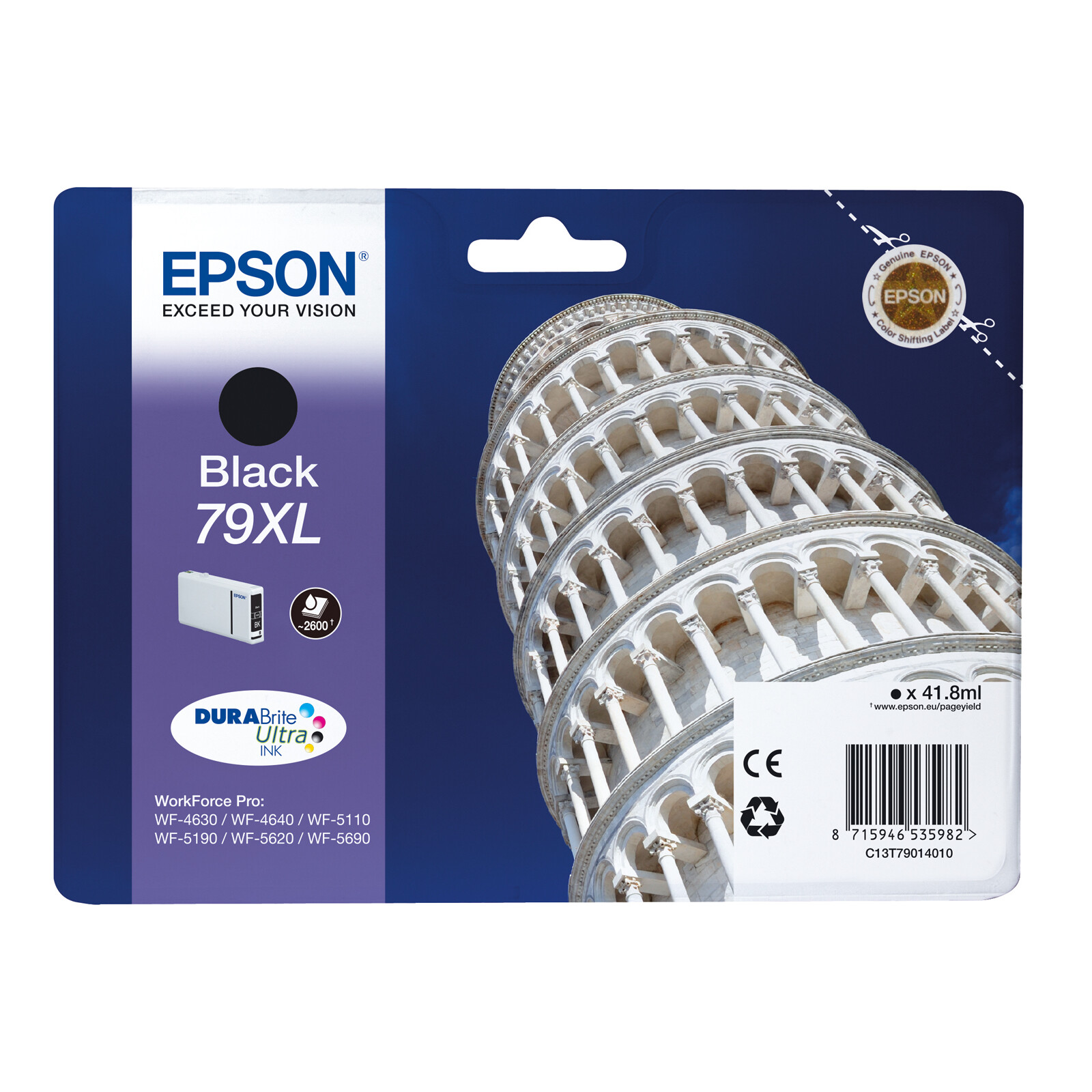 Epson 79XL T7901 Tinte Black 41,8ml