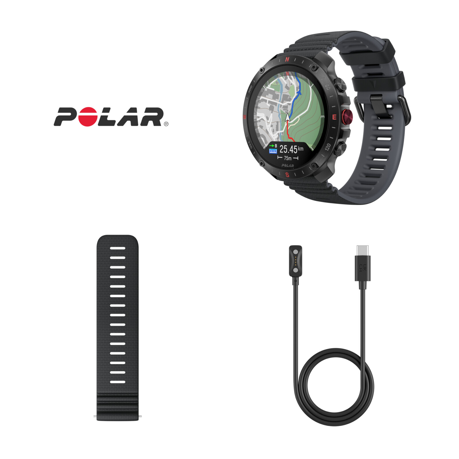 Polar Grit X2 Pro schwarz S/L