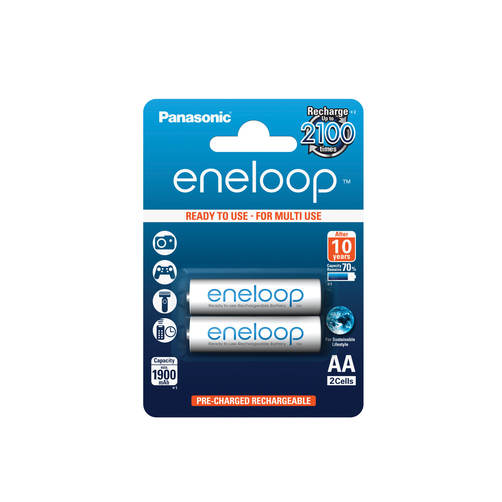 eneloop AA 1900mAh 2er Blister