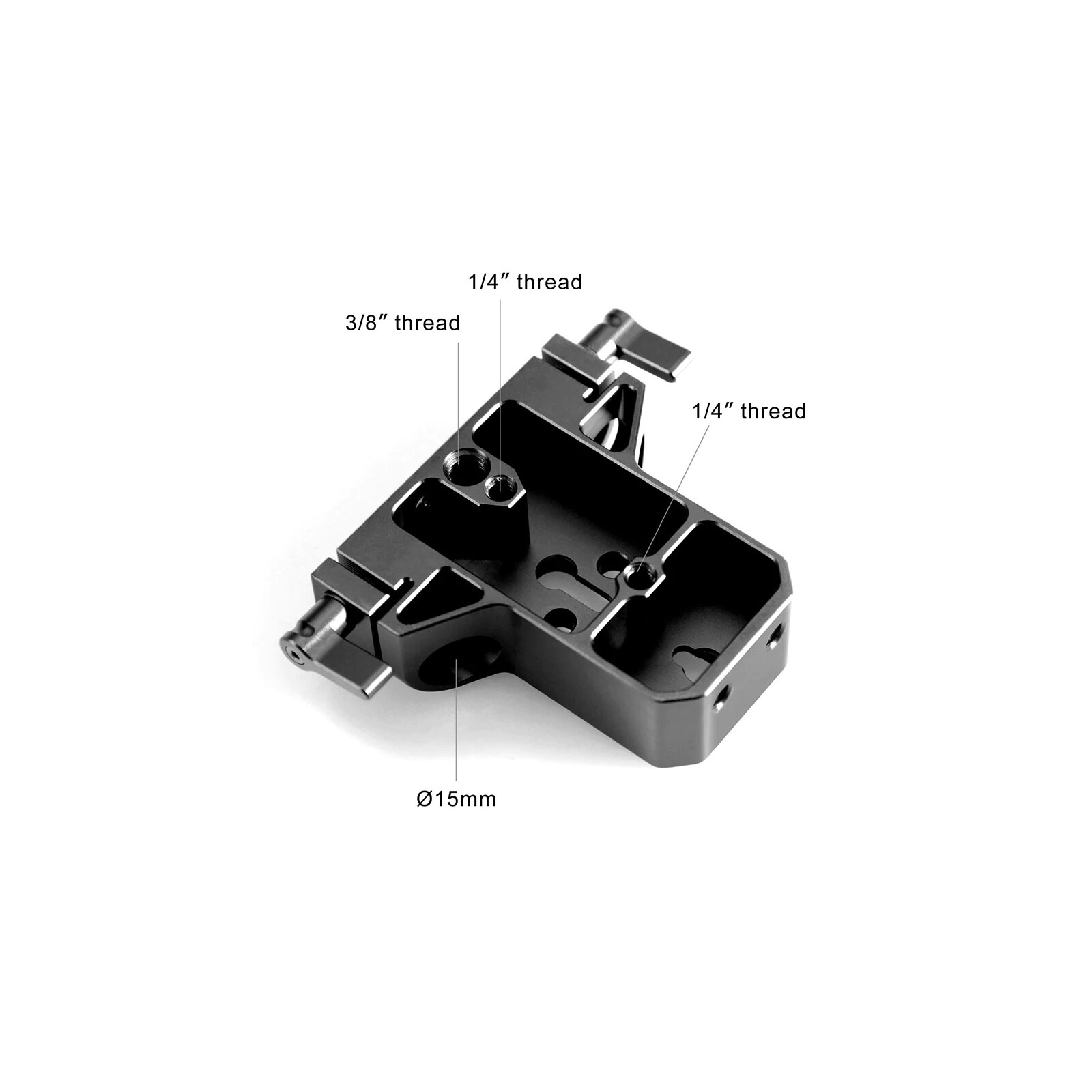 SmallRig Basisplatte mit Dual 15mm Rod Clamp 