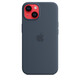 Apple iPhone 14 Silikon Case mit MagSafe sturmblau