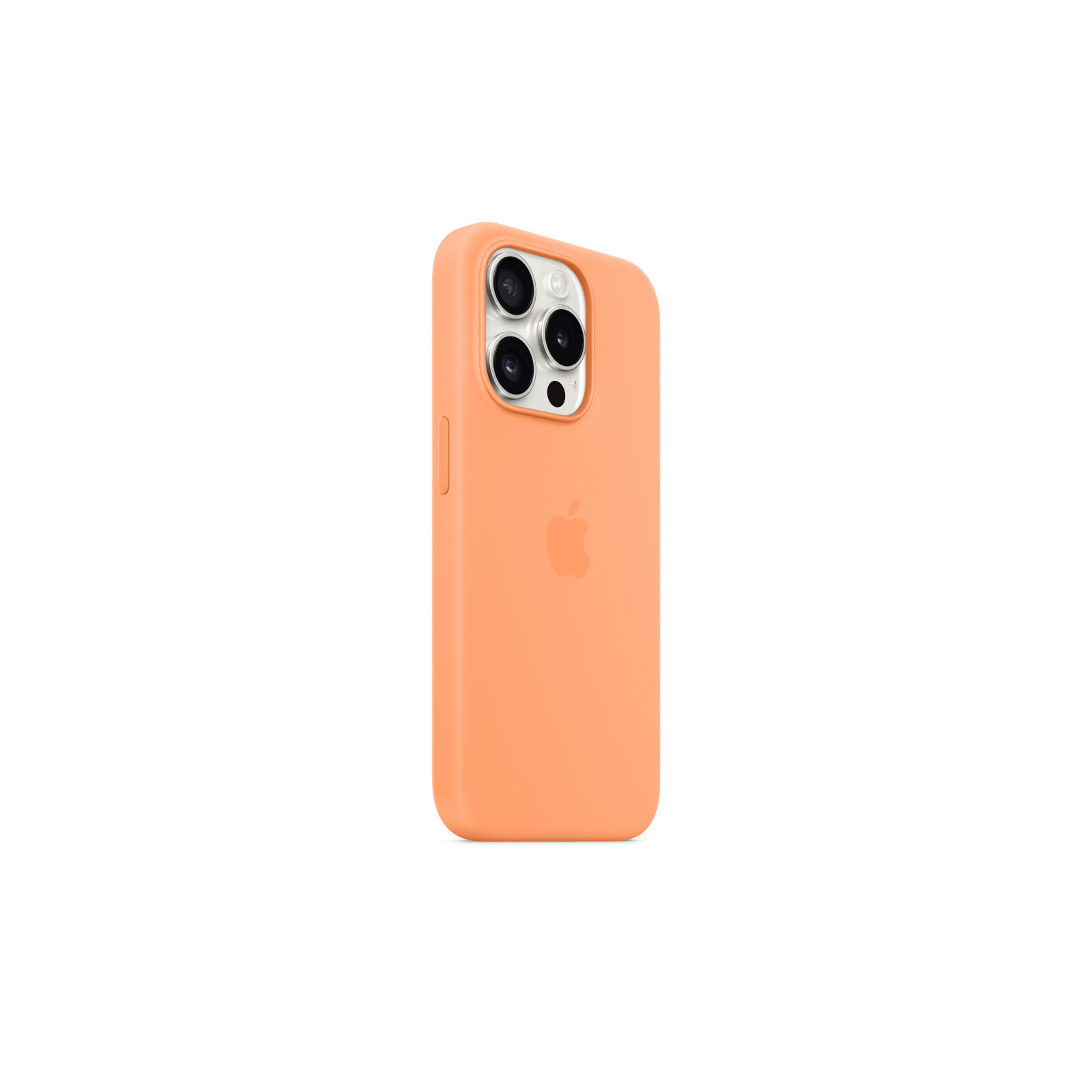 Apple iPhone 15 Pro Silikon Case mit MagSafe orange sorbet