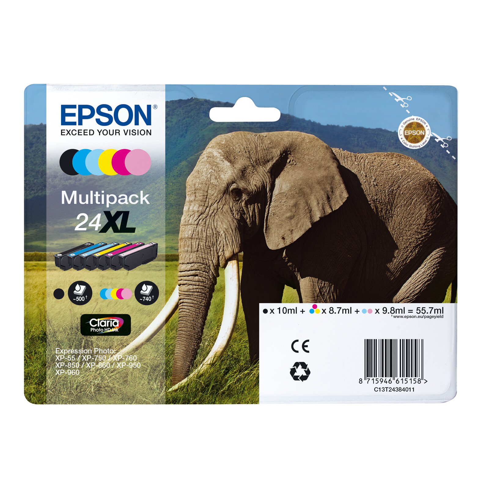 Epson 24XL T2438 Tinte Multipack