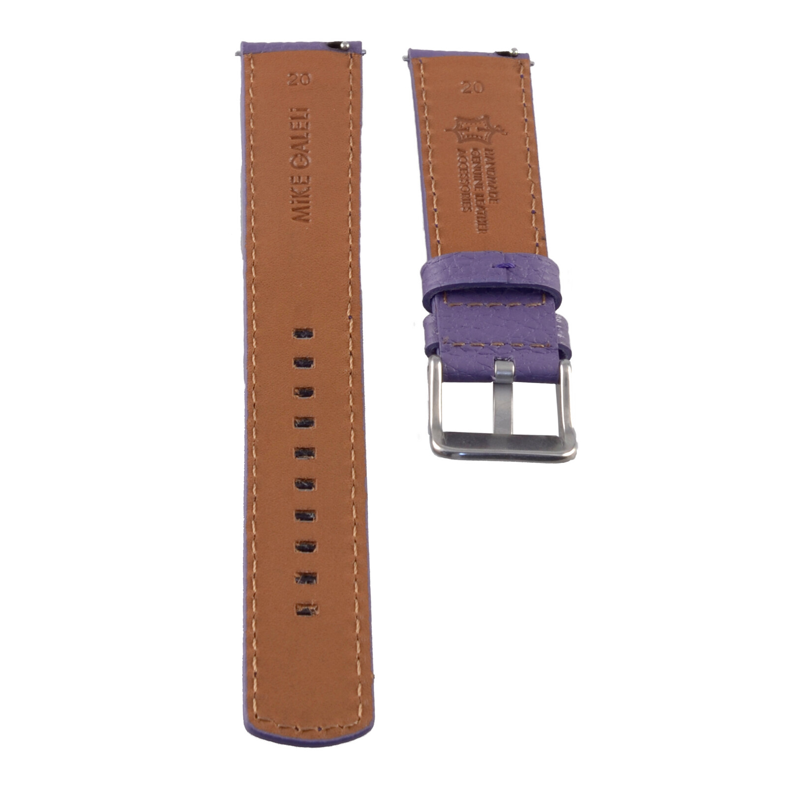 Galeli Band 20mm Echtleder traube