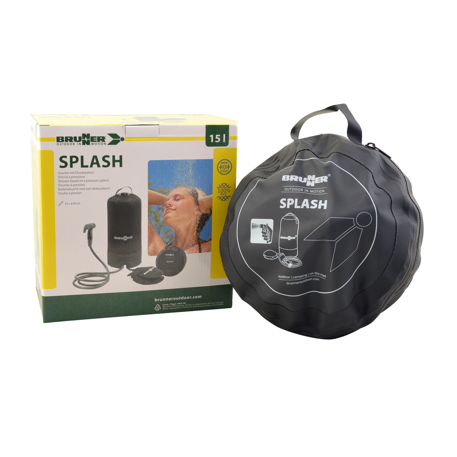 Brunner Campingdusche Splash inkl. Fußpumpe