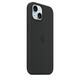 Apple iPhone 15 Silikon Case mit MagSafe black