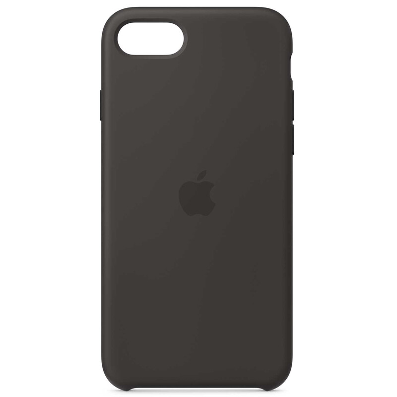 Apple Original Back Cover Silikon iPhone SE 2020 schwarz