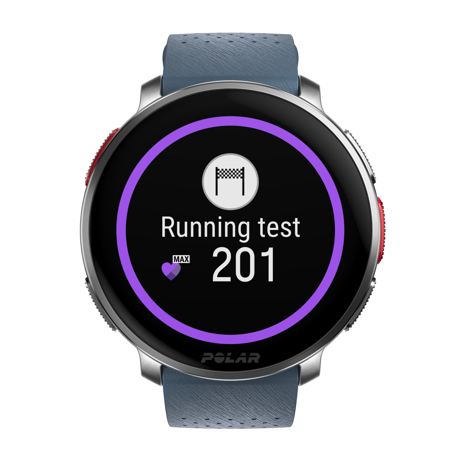 Polar Vantage V3 silver/blue S-L