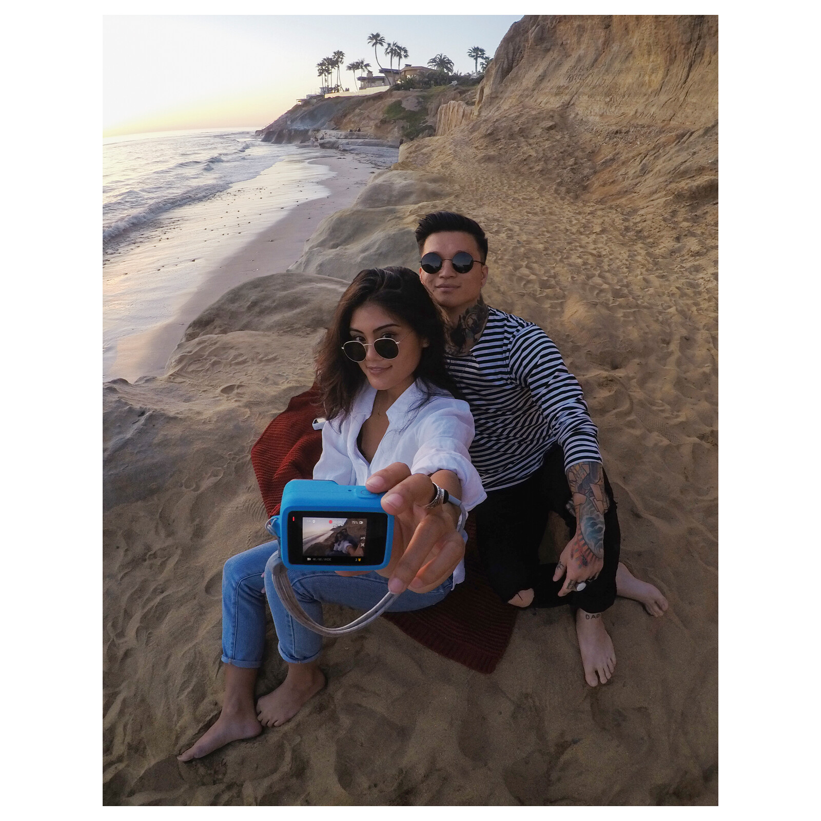 GoPro Sleeve + Lanyard Hero 8 Bluebird
