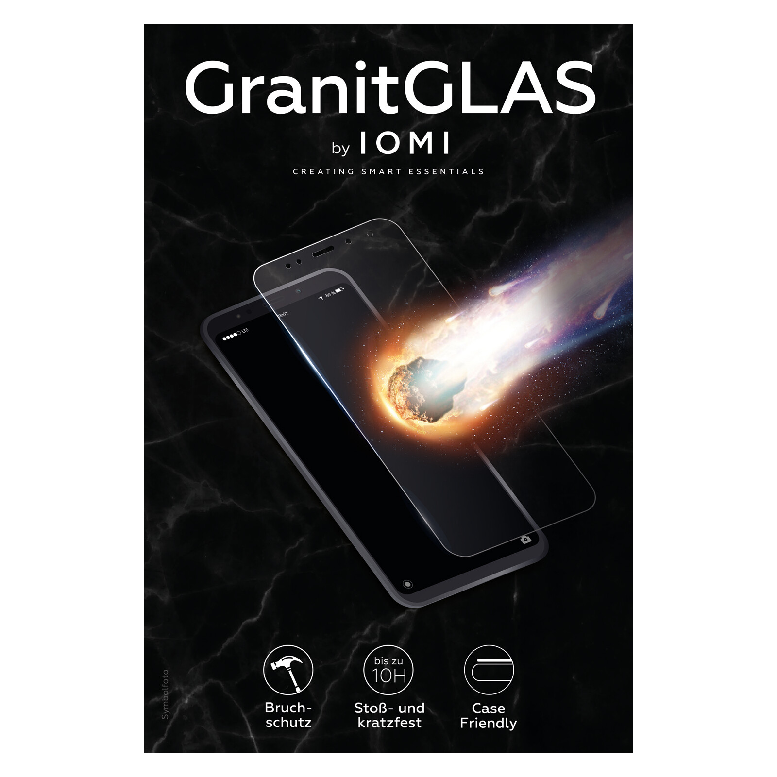 IOMI Glas Granit CF Apple iPhone 12/ Pro