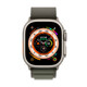 Apple Watch Ultra Cellular Titan 49mm Alpinband S grün