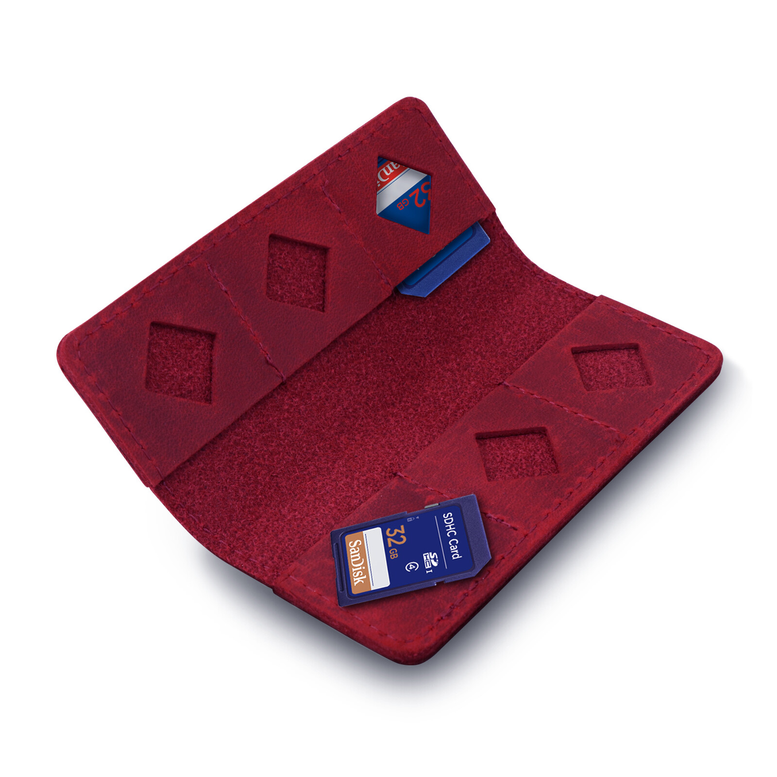 MegaGear SD Kartentasche rot