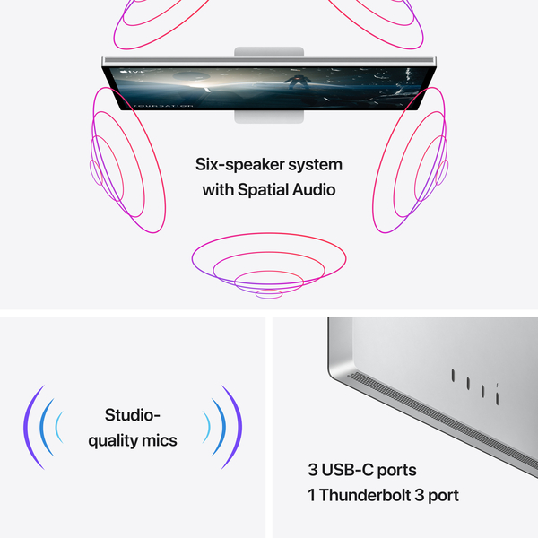 Apple Studio Display/Standardglas/neigungsverstellbarer Stan