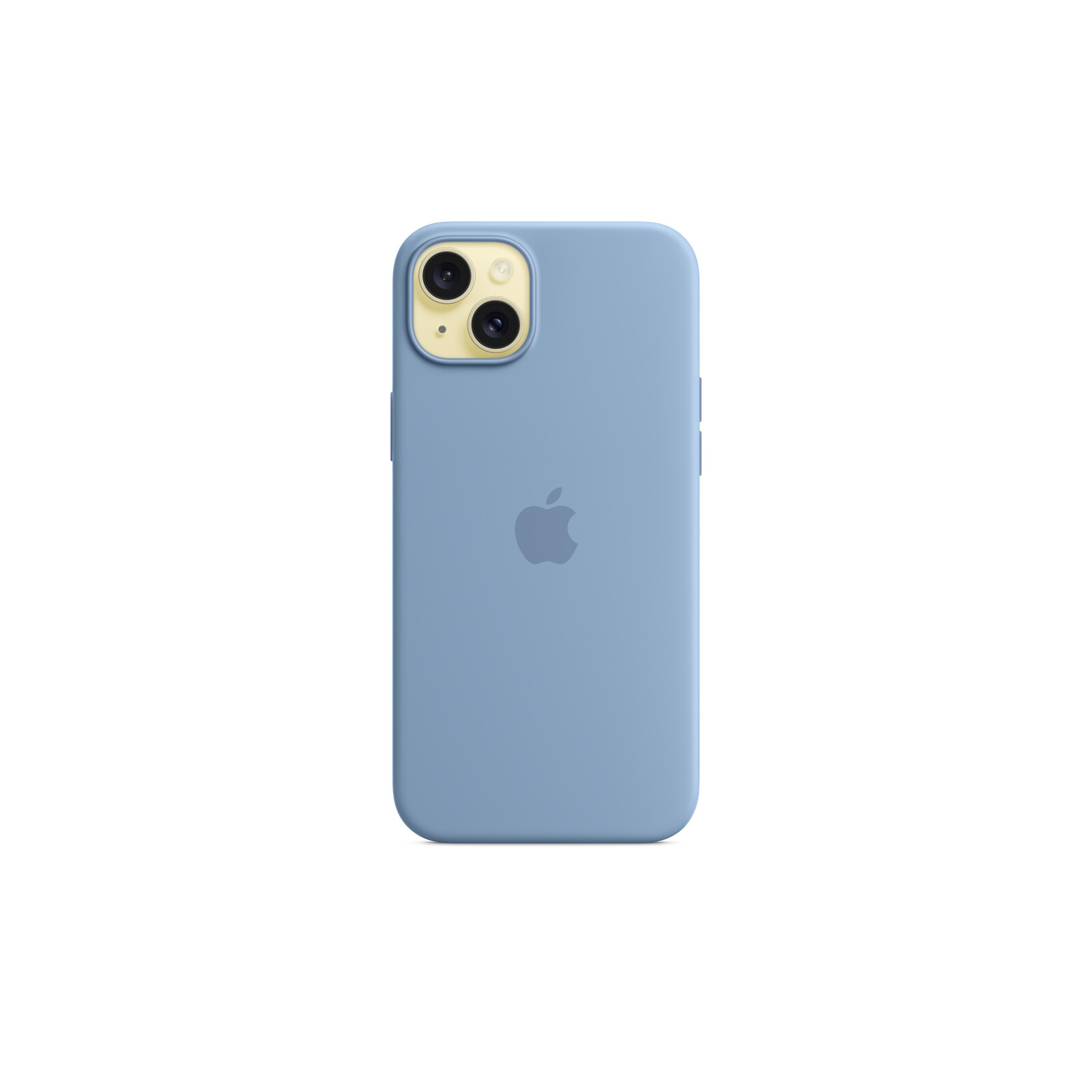 Apple iPhone 15 Plus Silikon Case mit MagSafe winter blue