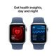 Apple Watch SE LTE 40mm silver Alu Case + denim Band S/M