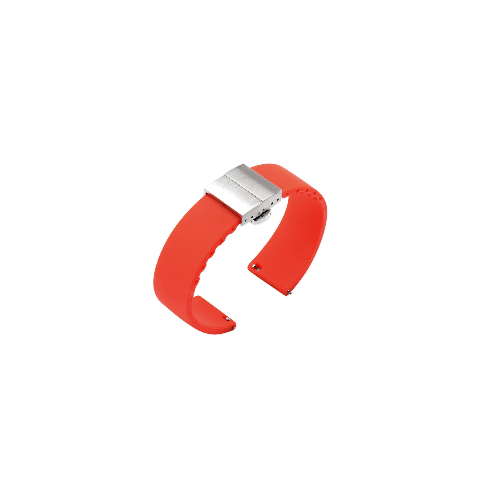 Mika Uhrenarmband Uni 18mm Silikon rot