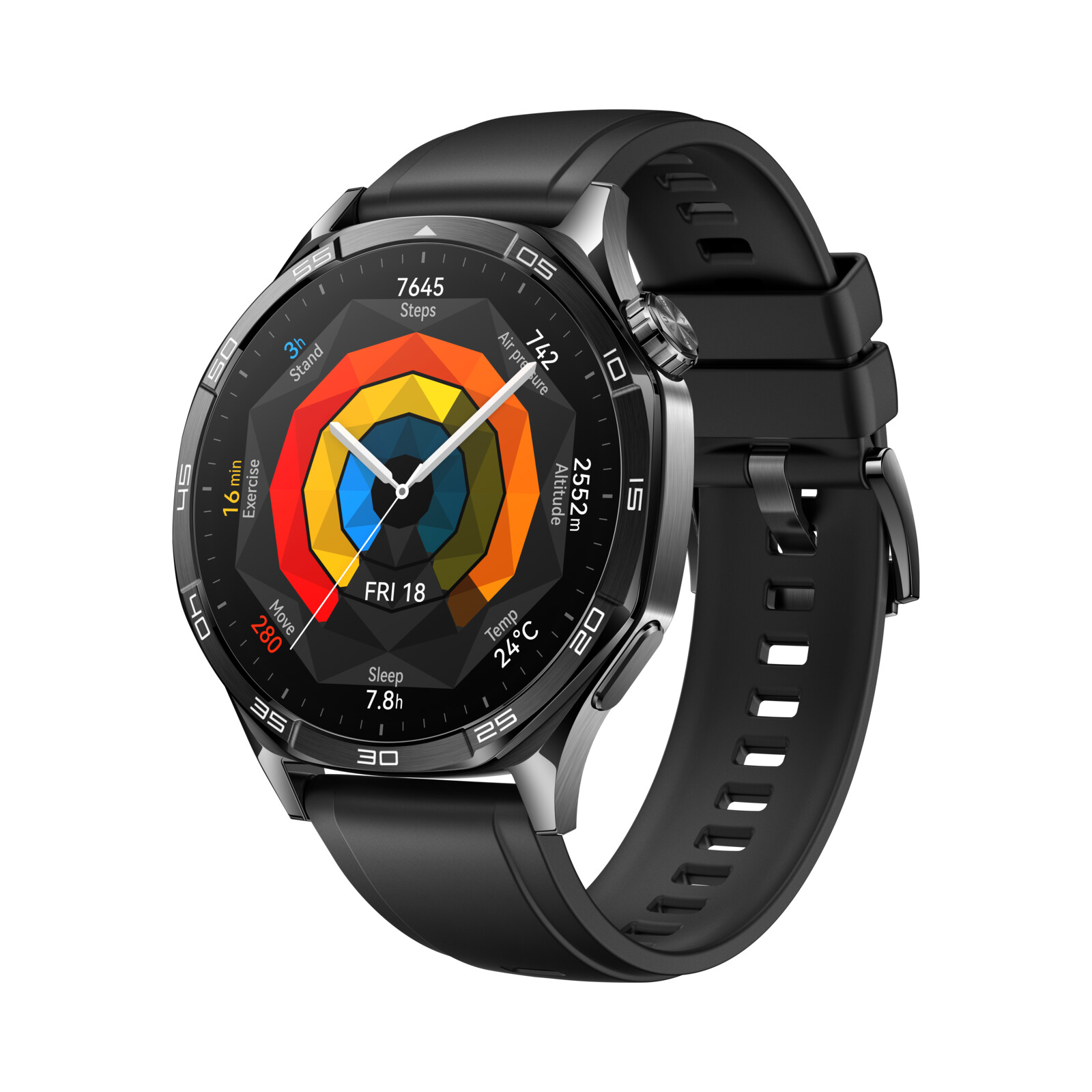 Huawei Watch GT20 20mm Fluoroelastomer Strap black   Hartlauer