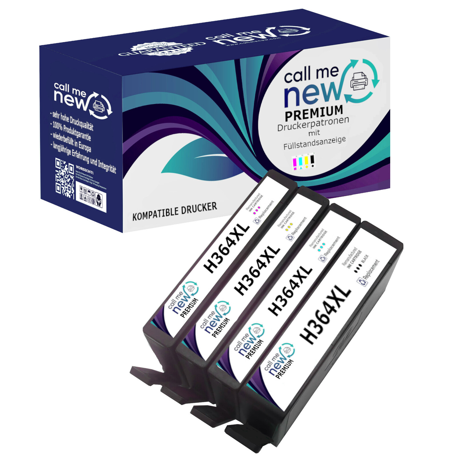 CMN Premium aufber. Tintenpatrone für HP364XL Multipack