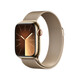 Apple Watch S9 GPS+Cellular Edelstahl 41mm Milanaise gold