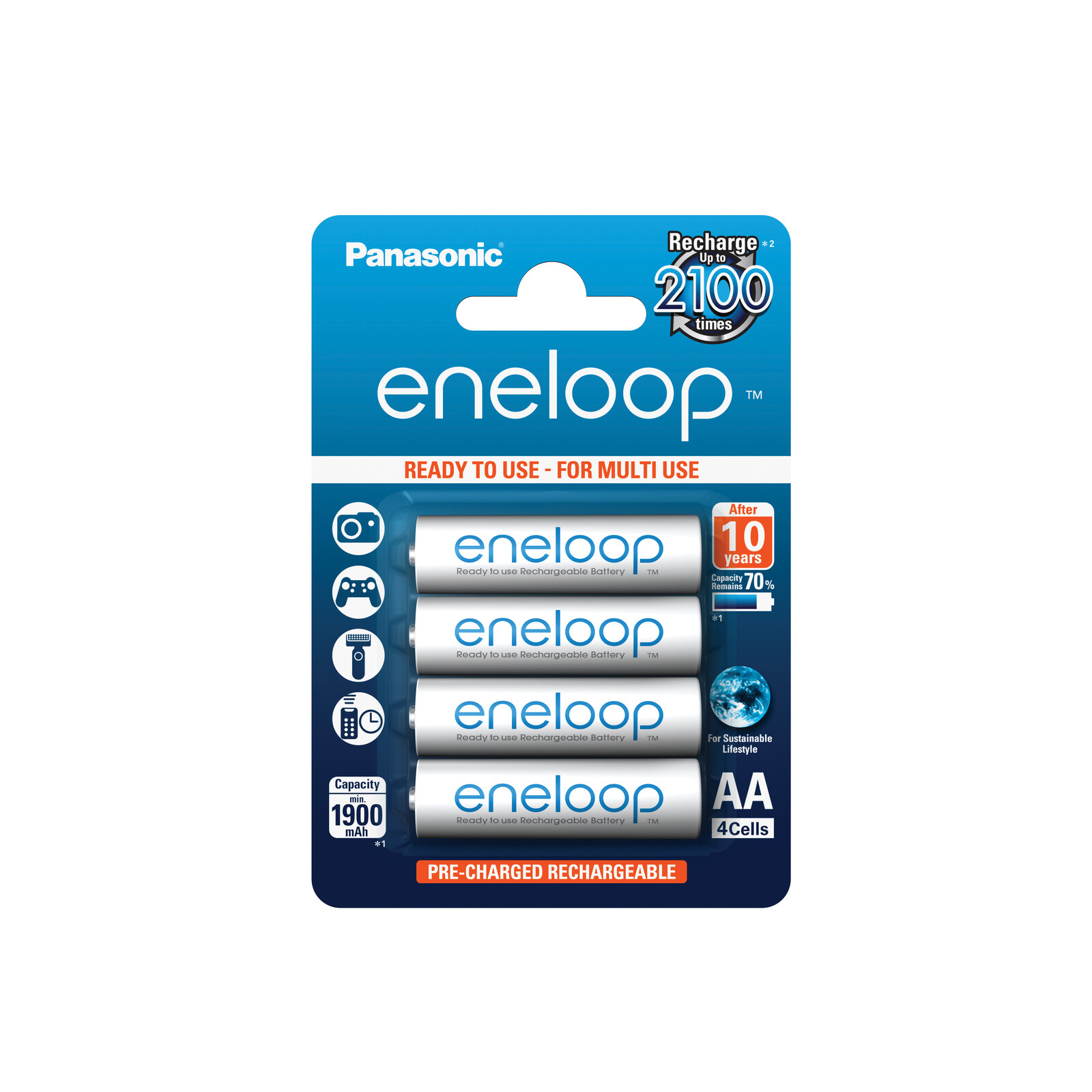 eneloop AA 1900mAh 4er Blister
