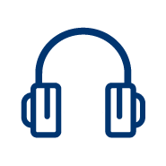 Over-Ear Kopfhörer-Icon schwarz