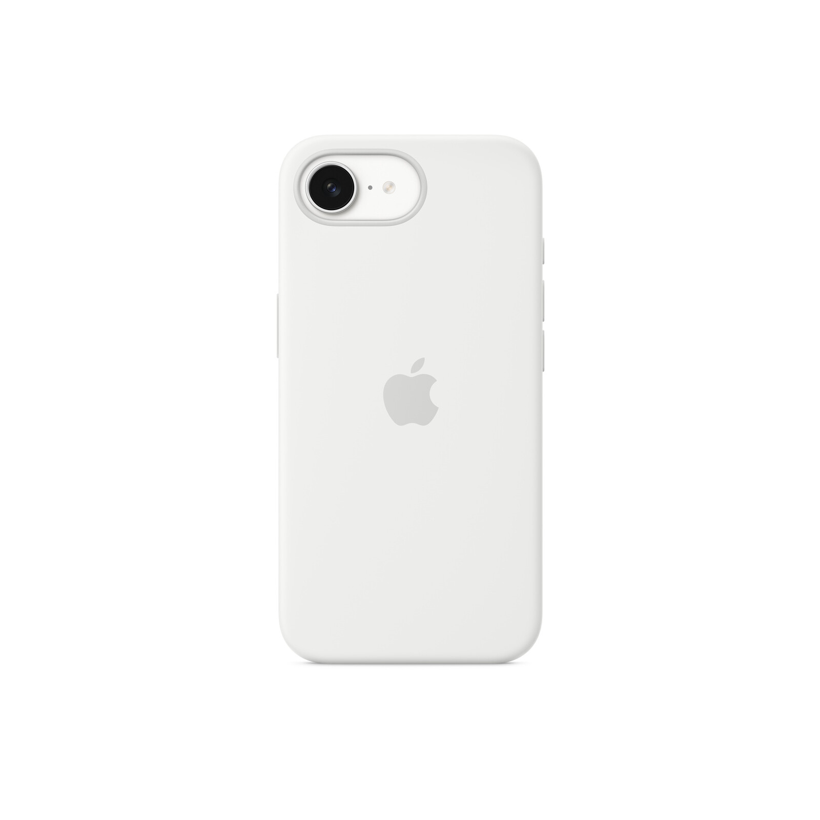 Apple iPhone 16e Silikon Case weiß