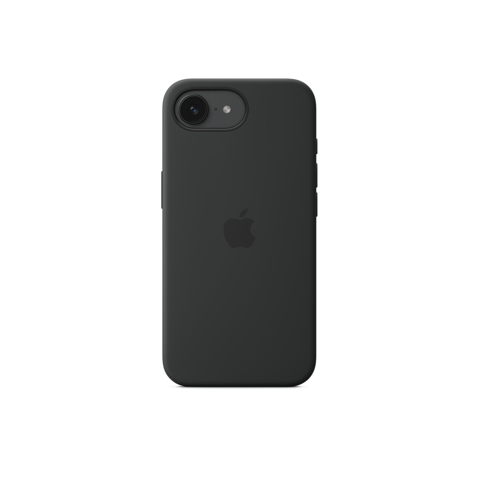 Apple iPhone 16e Silikon Case schwarz