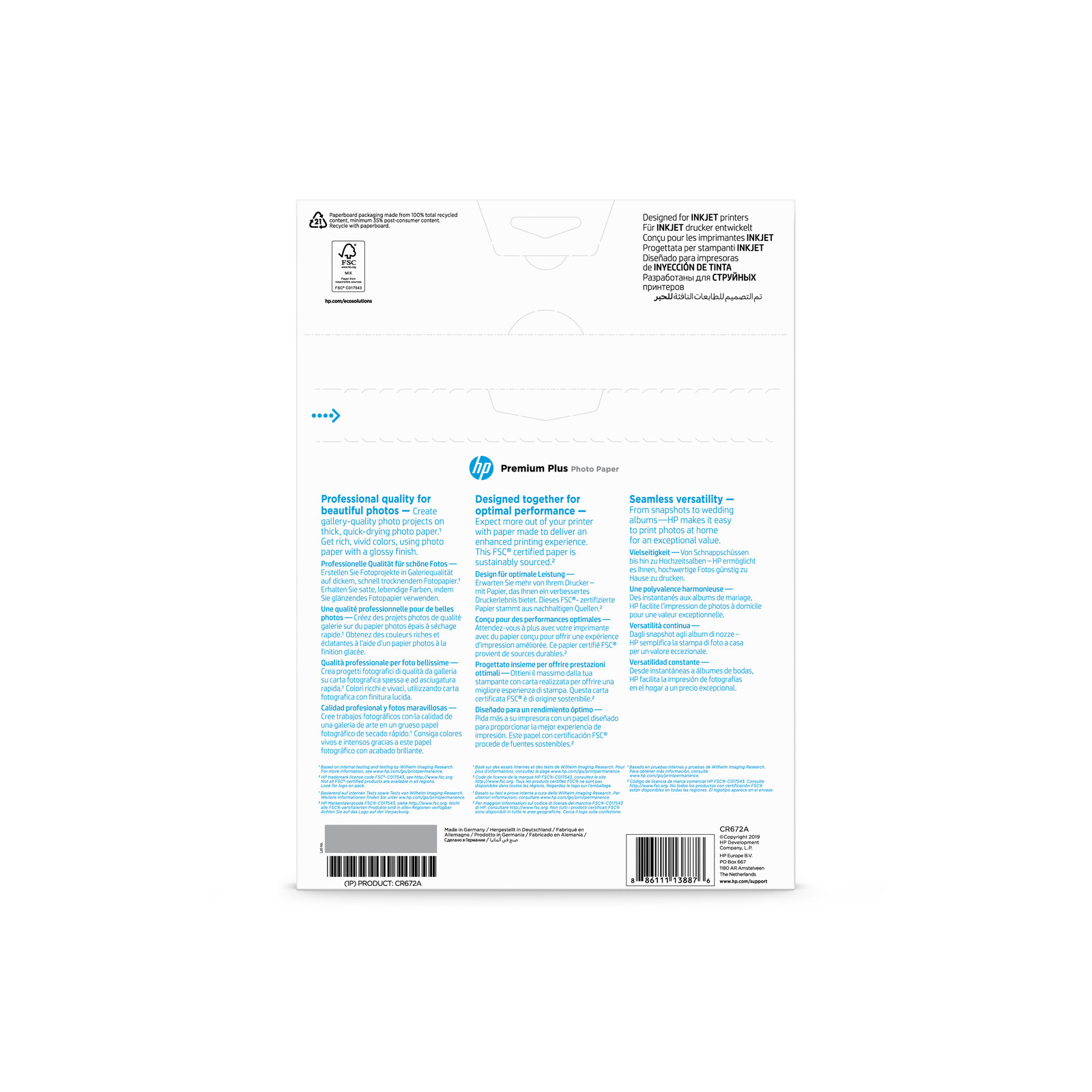 HP CR672A A4 glossy 20 Blatt 300g
