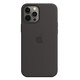 Apple iPhone 12 Pro Max Silikon Case mit MagSafe schwarz