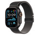 Apple Watch 49mm Milanaise Band M titan schwarz 
