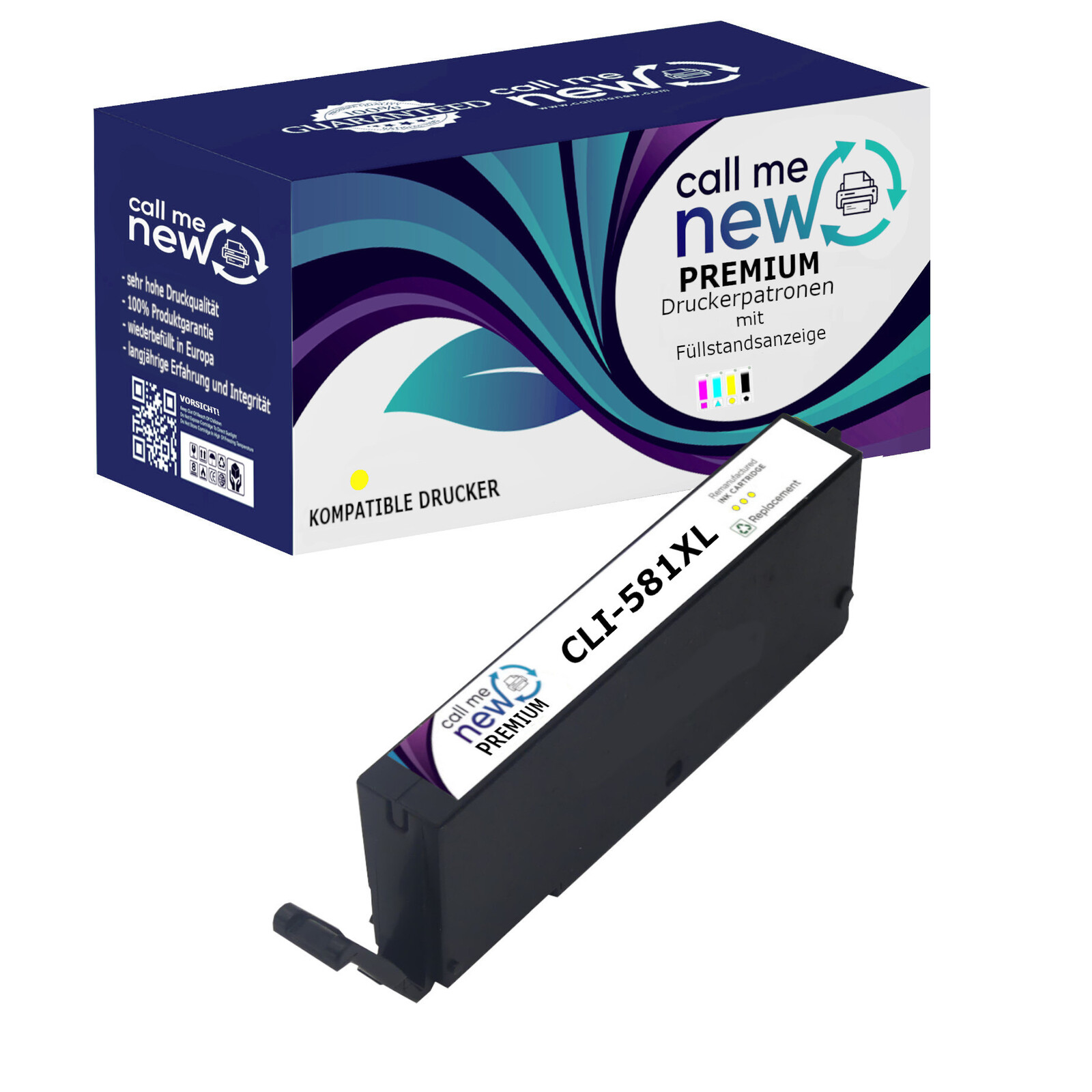 CMN Premium aufber.Tintenpatrone Canon CLI-581XL gelb