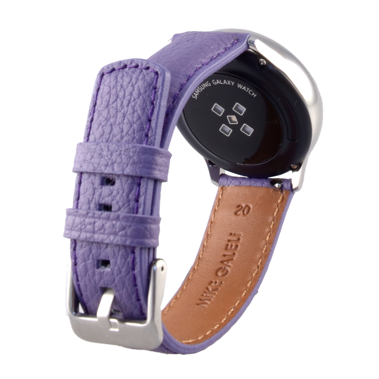 Galeli Band 20mm Echtleder traube