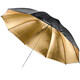 walimex Reflexschirm schwarz/gold 2-lagig, 150cm