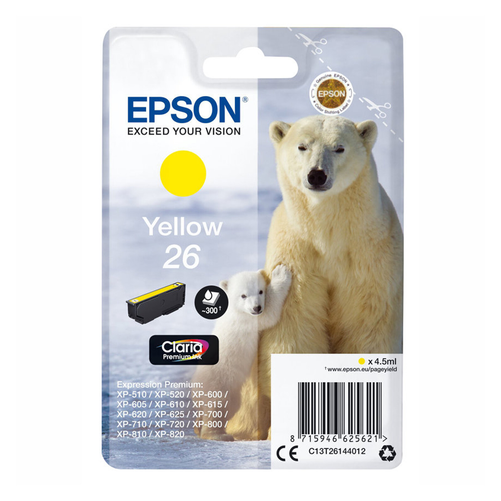 Epson T26144012 Tinte gelb 4.5ml