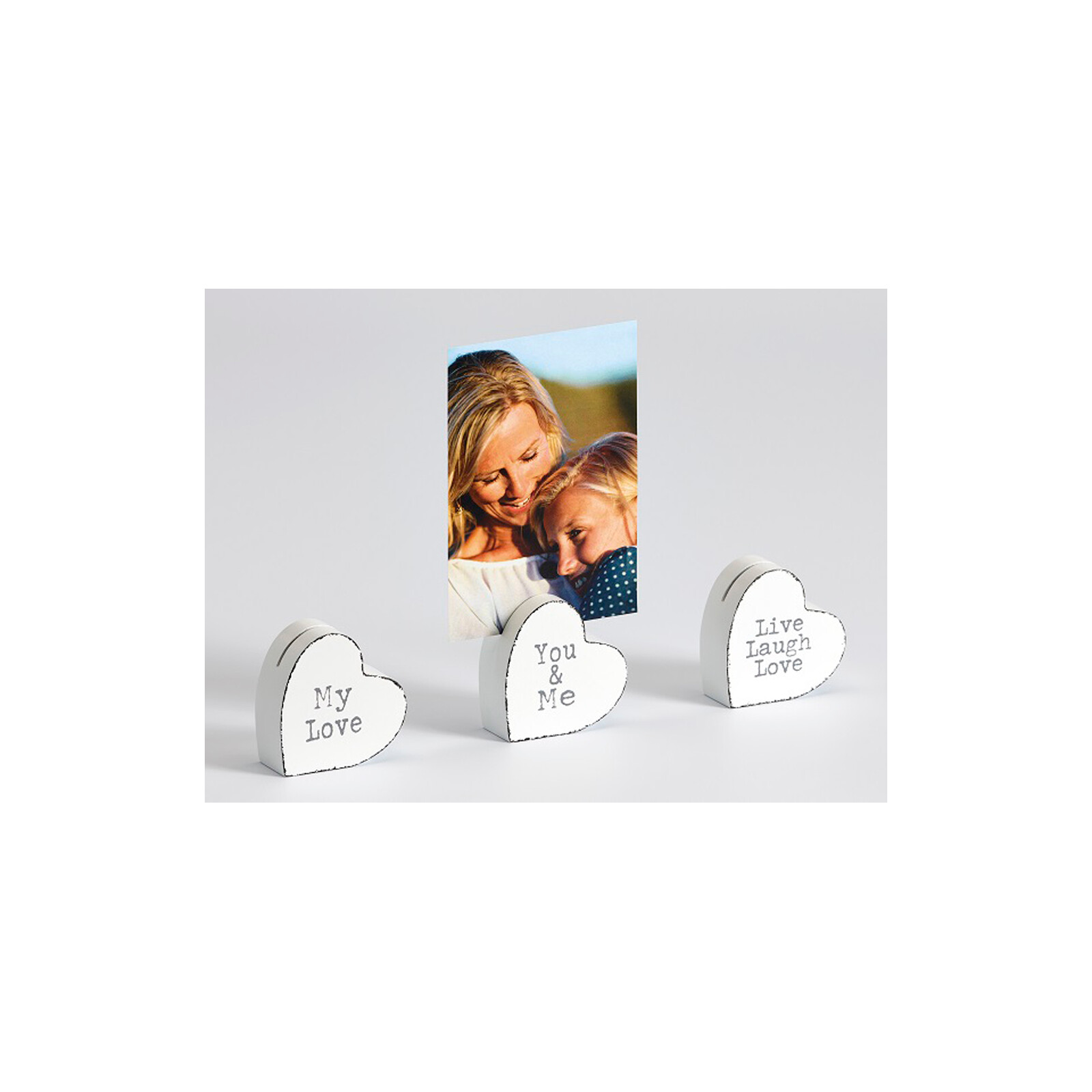 Dreams Holzherzen-Bildhalter, 3er Set