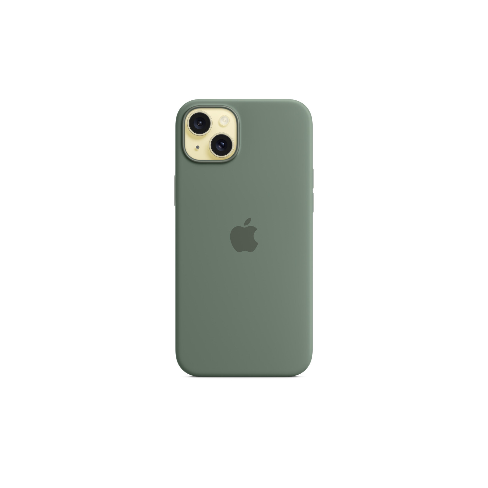 Apple iPhone 15 Plus Silikon Case mit MagSafe cypress