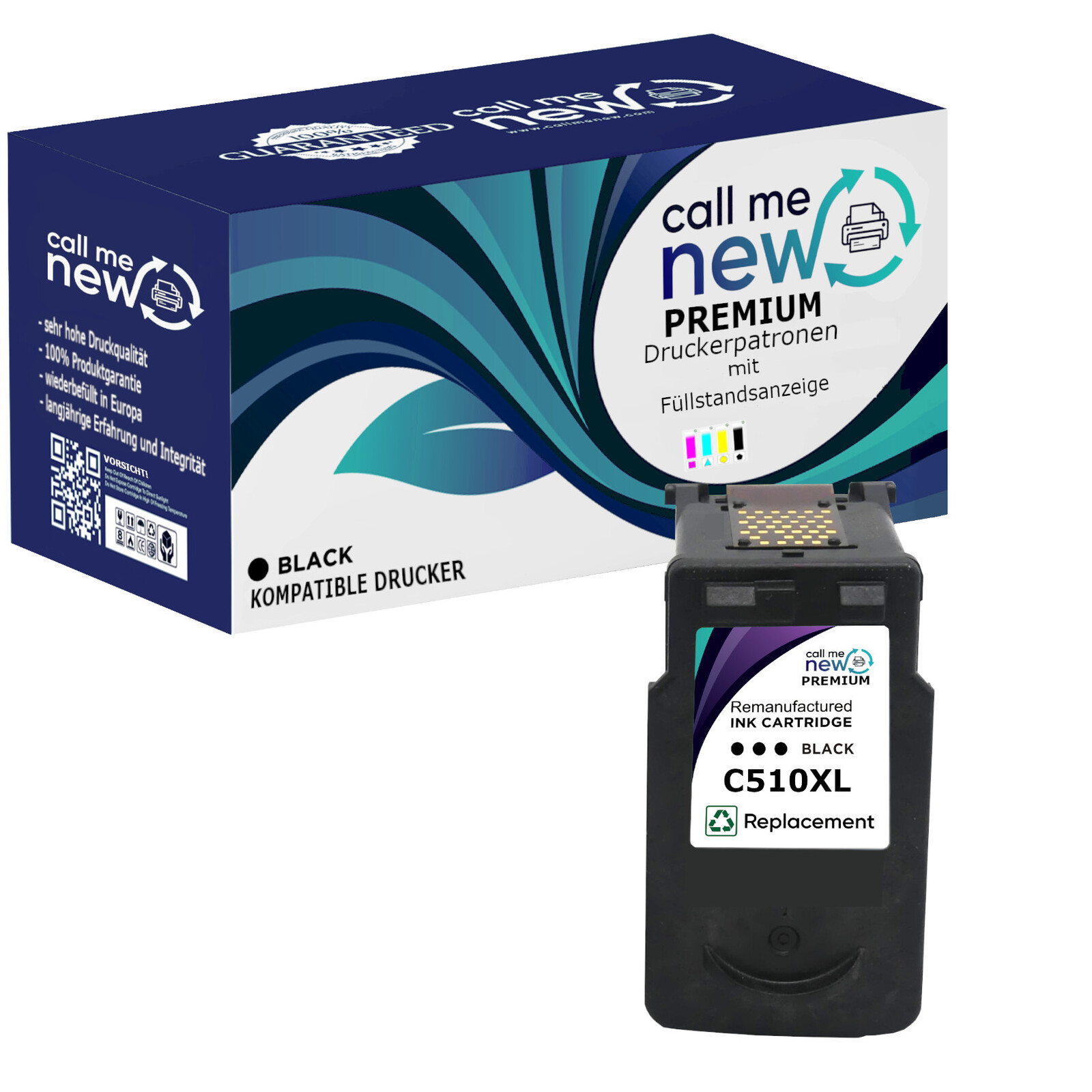 CMN Premium aufber. Tintenpatrone für Canon PG-510 schwarz