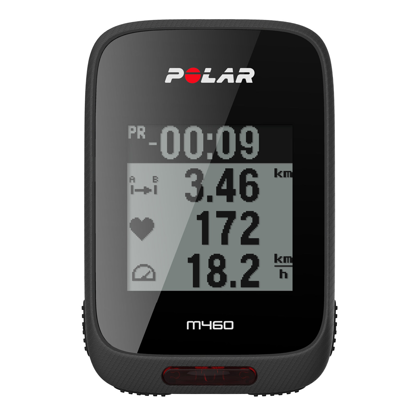 Polar M460 HR Fahrradcomputer + H10 Herzfrequenz-Sensor