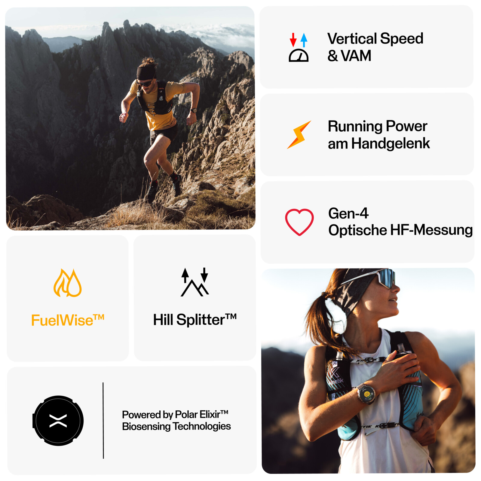 Polar Grit X2 Pro Leder bronze M/L