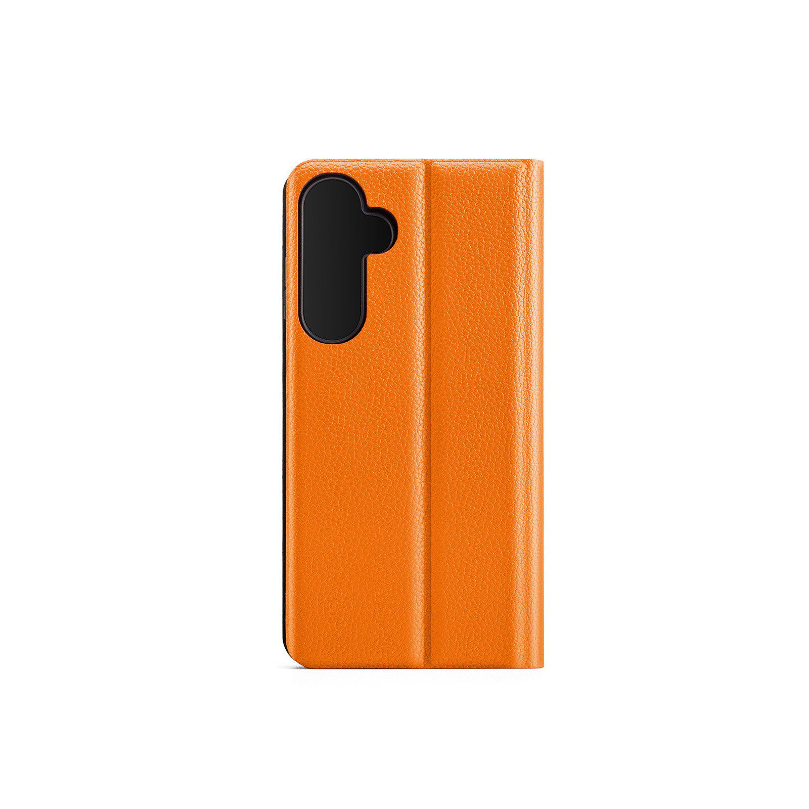 felixx Premium Book Case Venezia orange mit Standfunktion und Innenfach für Samsung Galaxy A15