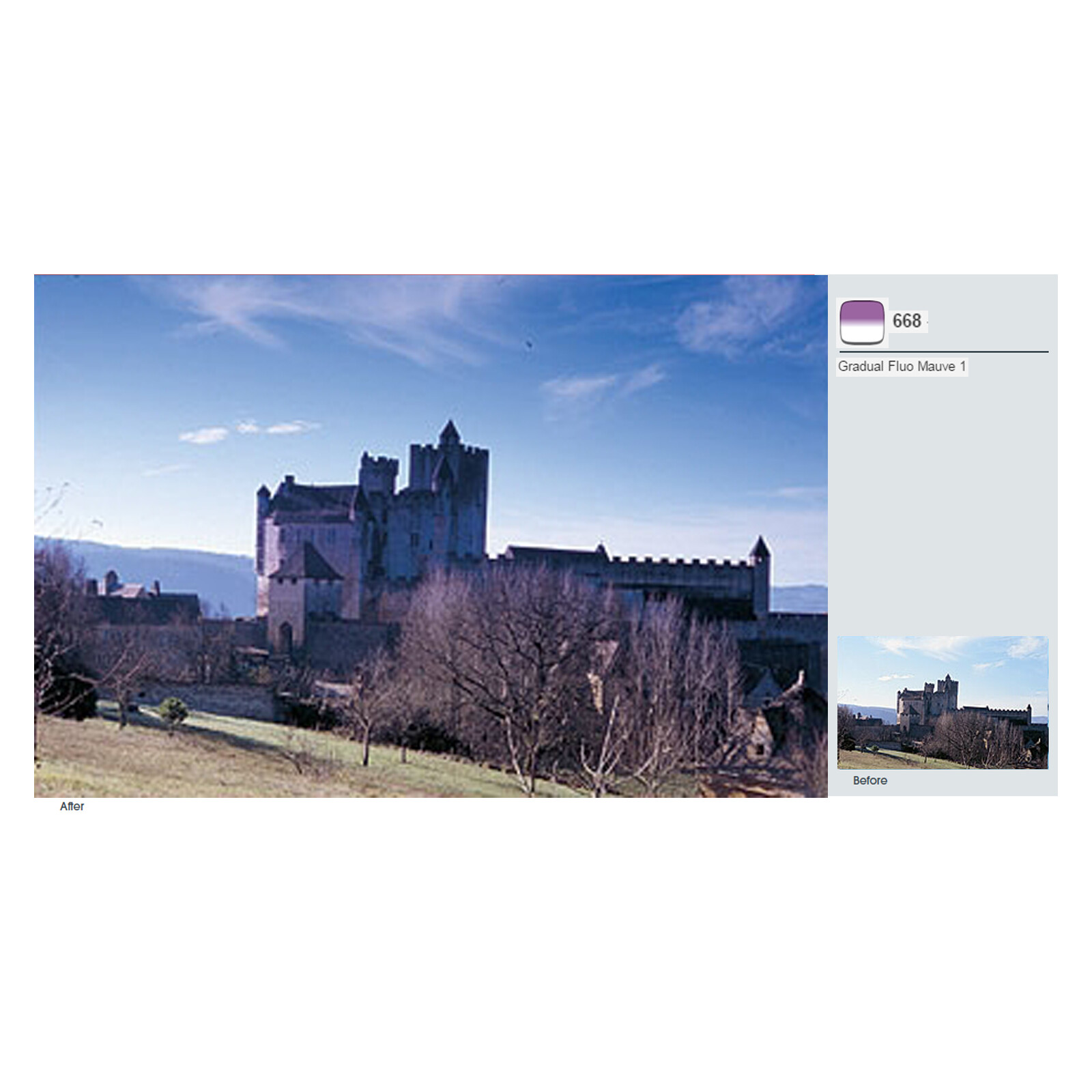 Cokin P668 Verlauf leuchtend Violett 1