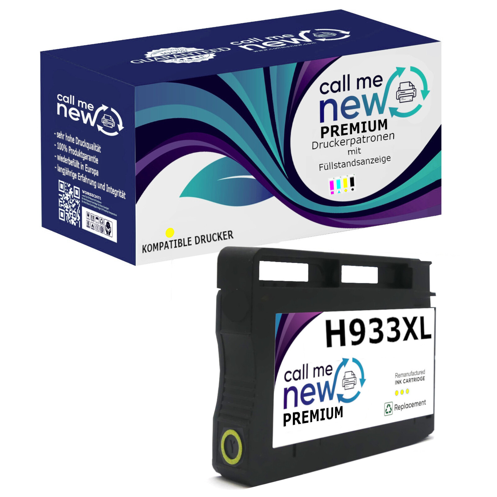 CMN Premium aufber. Tintenpatrone f&uuml;r HP933XL gelb