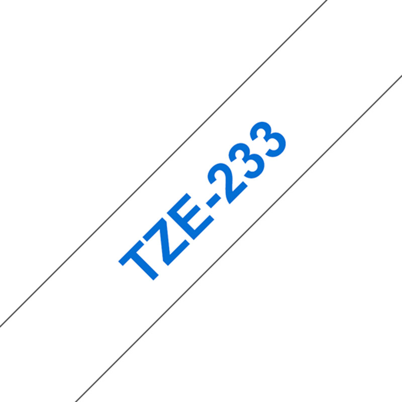 Brother TZE-233 Band weiß/blau 12mm
