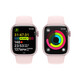 Apple Watch S9 GPS Alu rosé 41mm Sportband M/L hellrosa
