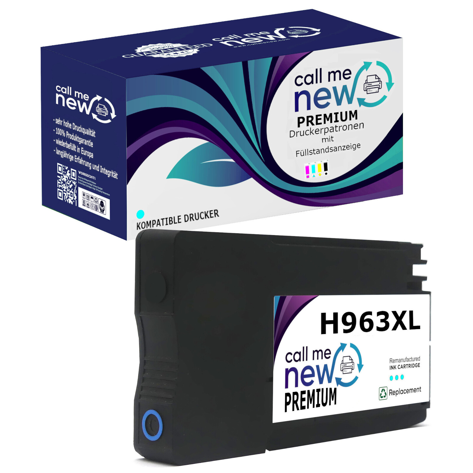 CMN Premium aufber. Tintenpatrone für HP963XL cyan