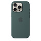 Apple iPhone 16 Pro Silikon Case mit Magsafe lake green