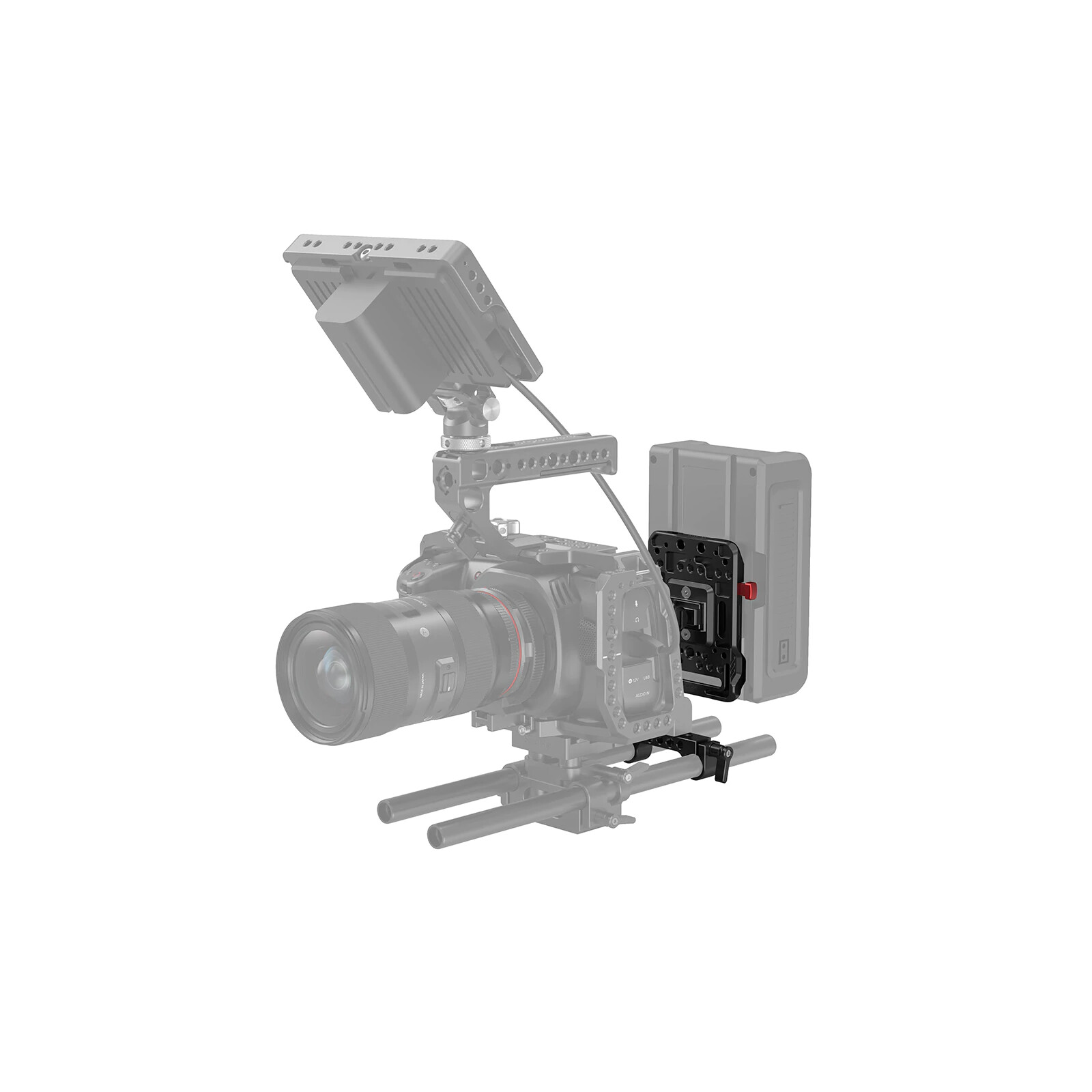 SmallRig V Mount Batterieplatte mit verstellbarem Arm