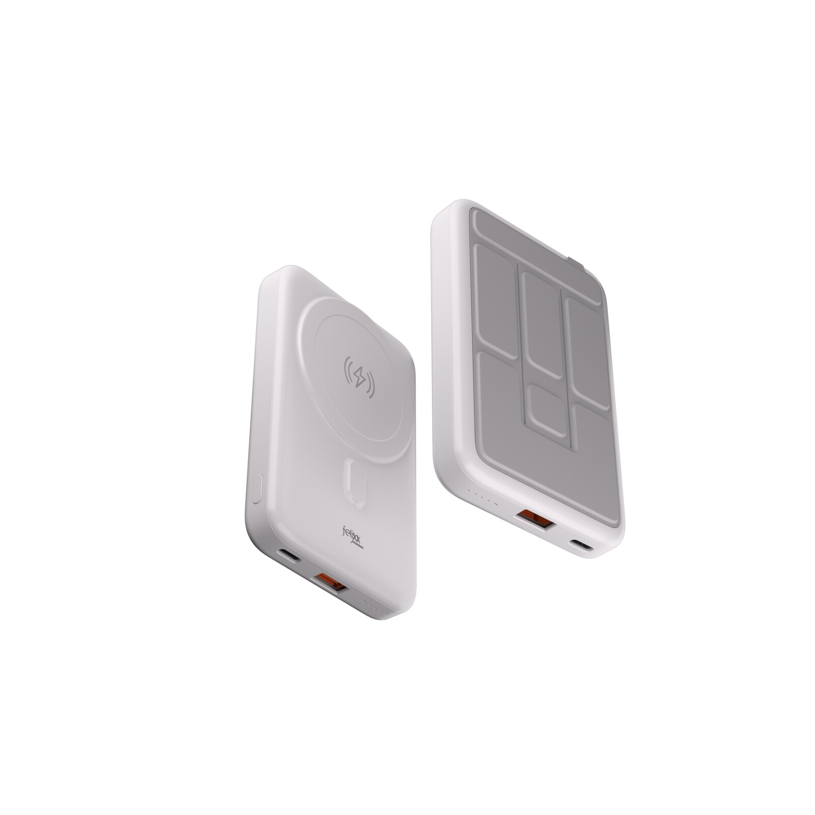 Felixx Premium Powerbank Wireless Charge 10.000 mAh weiß 