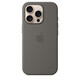 Apple iPhone 16 Pro Silikon Case mit Magsafe stone gray 