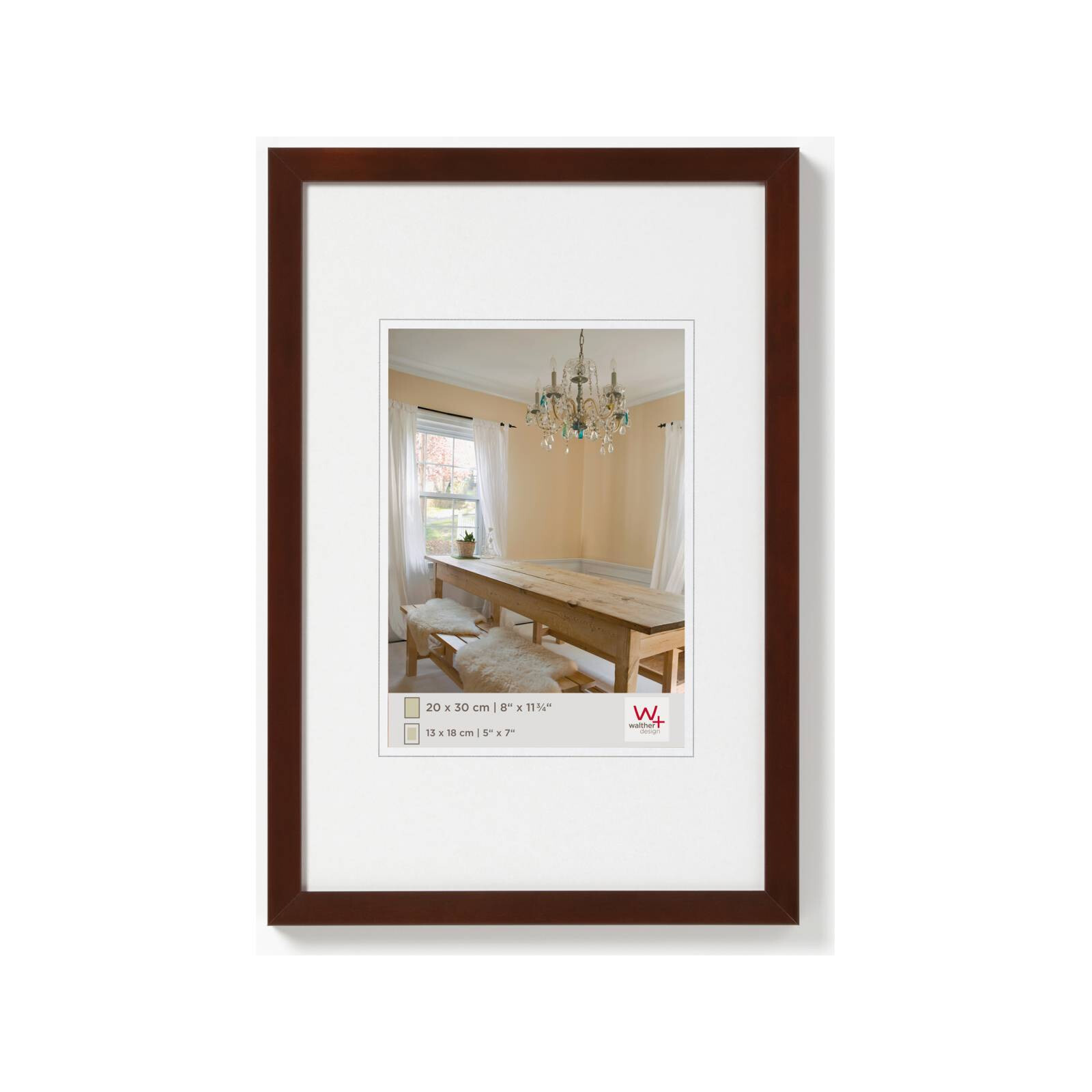 Rahmen Peppers 13x18cm Holz nuss